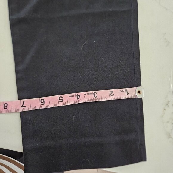 J. Jill Size 14 Stretch Cotton Spandex Straight Leg Black Pants 29" Inseam - Picture 10 of 10